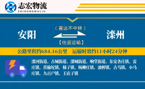 安阳到滦州物流专线