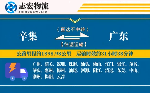辛集到广东物流专线
